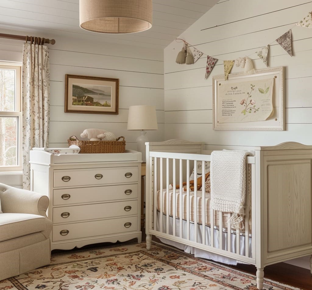 چیدمان اتاق نوزاد ساده