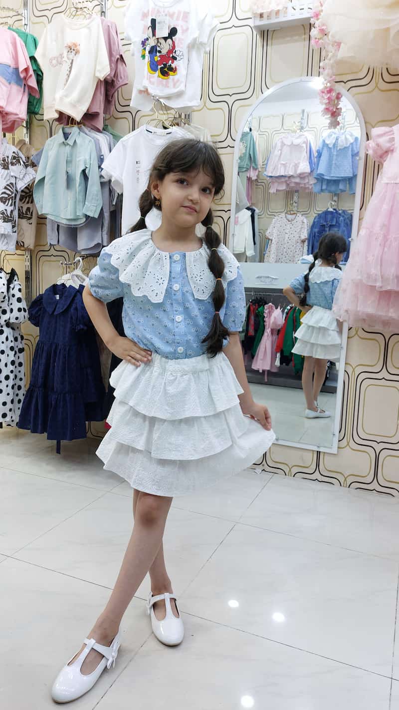 ست کردن دامن دخترانه