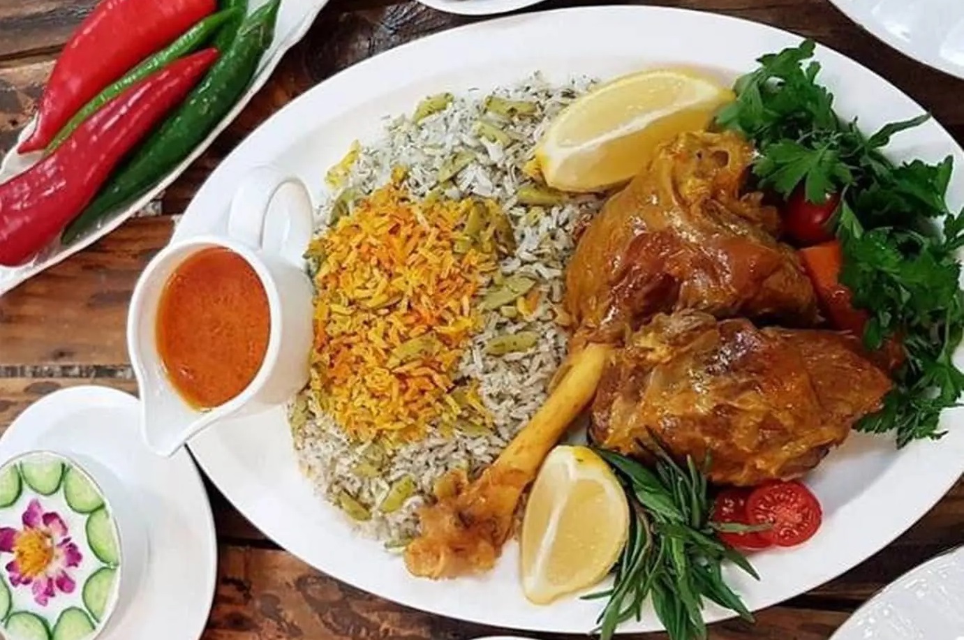 ناهار ظهر جمعه باقالی پلو با ماهیچه